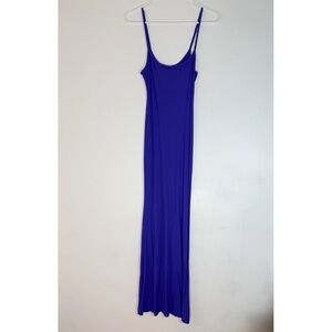 SKIMS Lavender Blue Spaghetti-Strap Maxi Dress M Petite